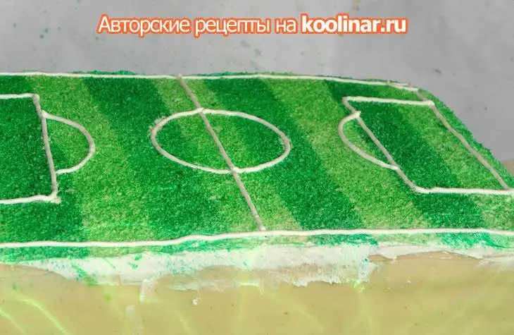 Торт "go, go, go! все на футбол!!!": шаг 16
