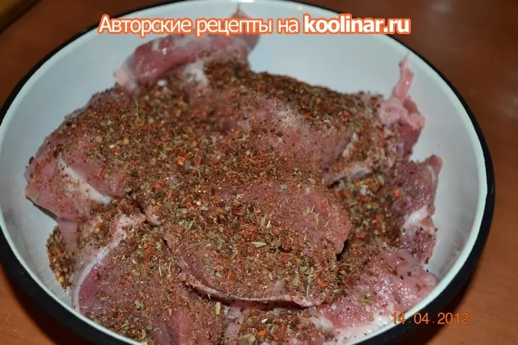 Шашлык из свиной вырезки.: шаг 5