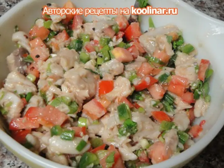 Севиче из скумбрии по гавайски: шаг 6