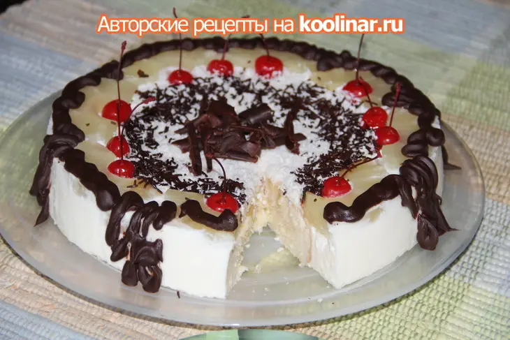 Торт " пина колада": шаг 1