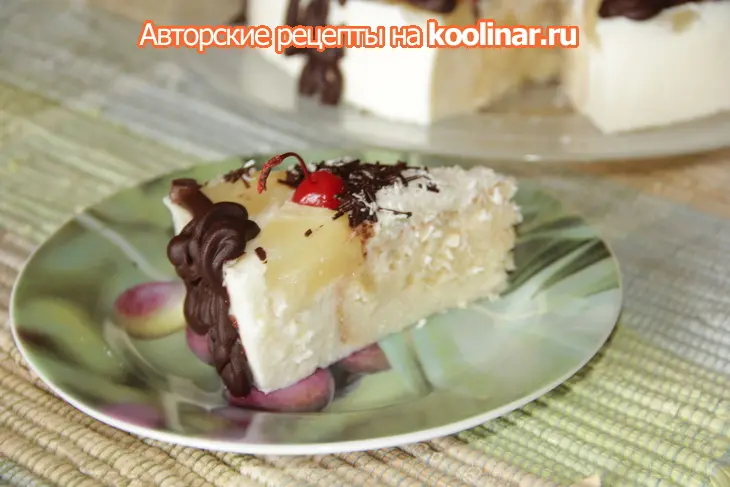 Торт " пина колада": шаг 2