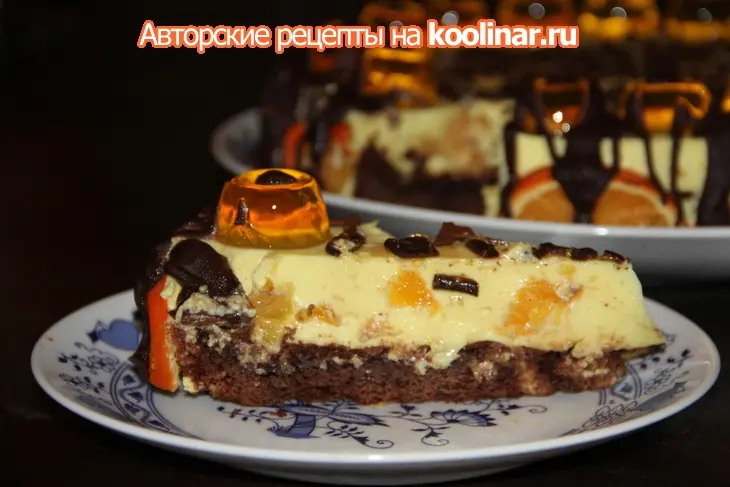Торт " заводной апельсин": шаг 8