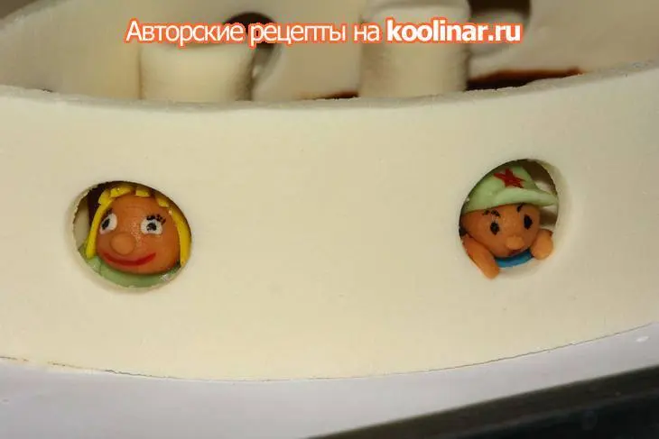 Торт "мечта рыбака или гавайская рыбалка": шаг 2