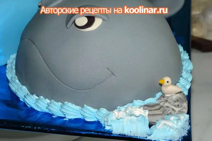 Торт "мечта рыбака или гавайская рыбалка": шаг 8