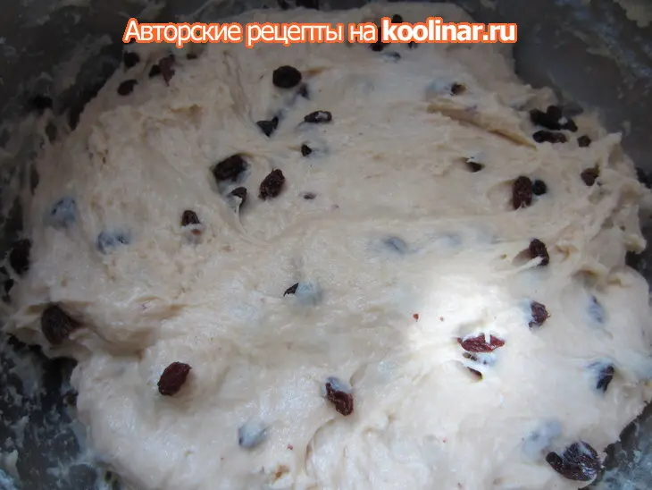 Кулич пасхальный на топленом молоке: шаг 3
