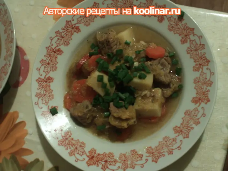 Мясо с ароматом тыквы и овощами: шаг 7