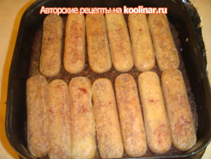 Детский тирамису с маково вишнёвой ноткой: шаг 2