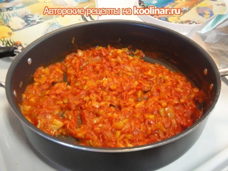 Соус с помидорами,так-же креветками и гребешками: шаг 6