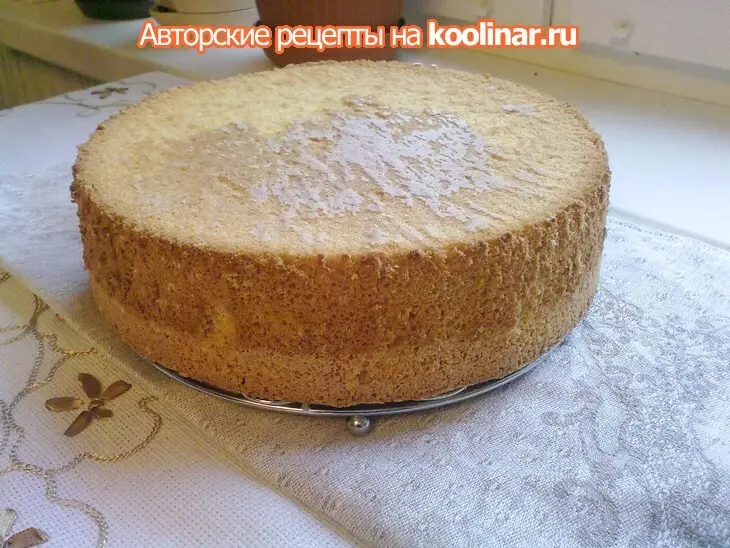 Бисквит на крахмале: шаг 8