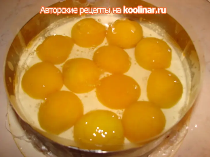 Торт "нежный персик": шаг 7