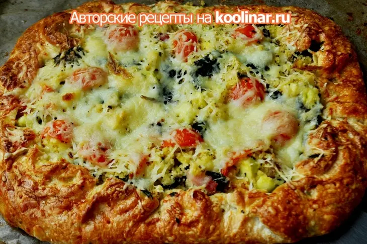 Открытые пироги с кабачками,мятой,кускусом и ...: шаг 8