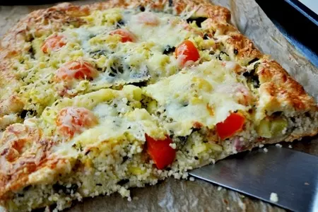Открытые пироги с кабачками,мятой,кускусом и ...: шаг 9