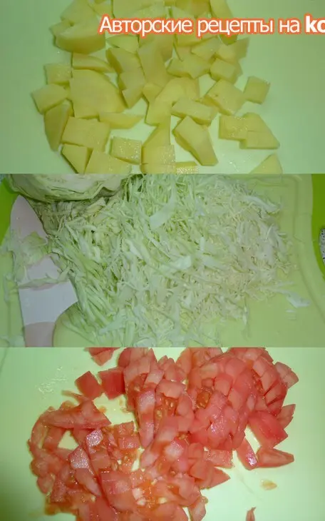 Щи из молодой капусты с фасолью и мясом птицы: шаг 4