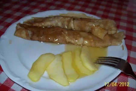 Блинчики с яблоками.: шаг 5