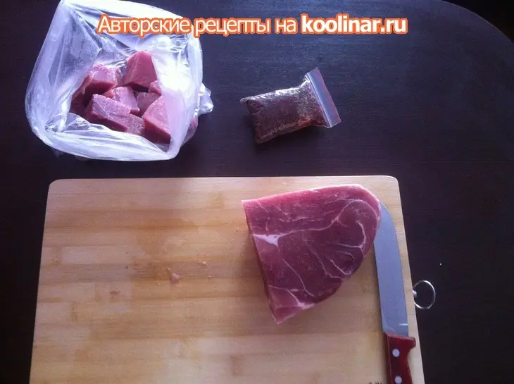 Шашлык в духовке (на гриле): шаг 1