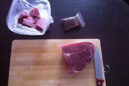Шашлык в духовке (на гриле): шаг 1