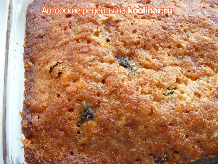 Кекс морковный с сухофруктами и орехами: шаг 5