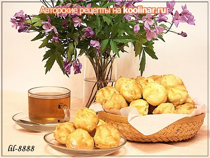 Эклеры из рисовой муки со сливочным кремом.: шаг 5