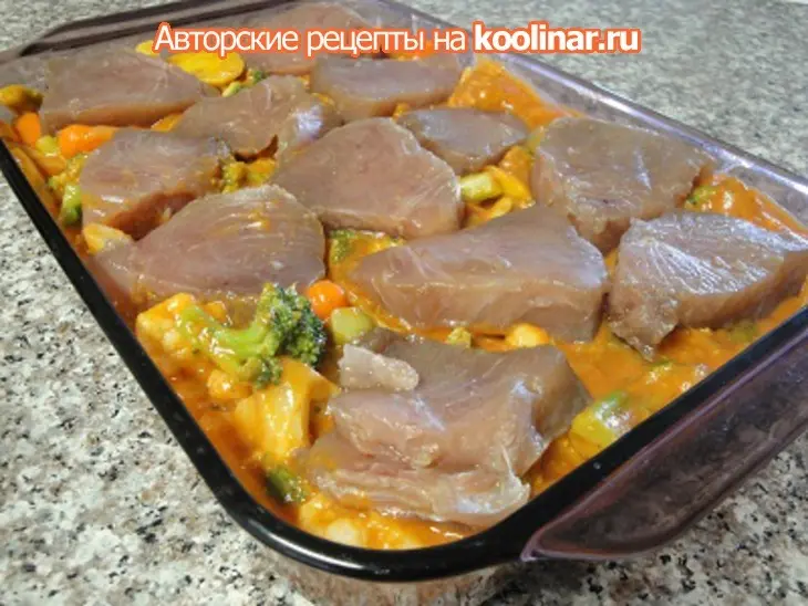 Рыба запечёная с овощами: шаг 7