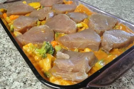 Рыба запечёная с овощами: шаг 7