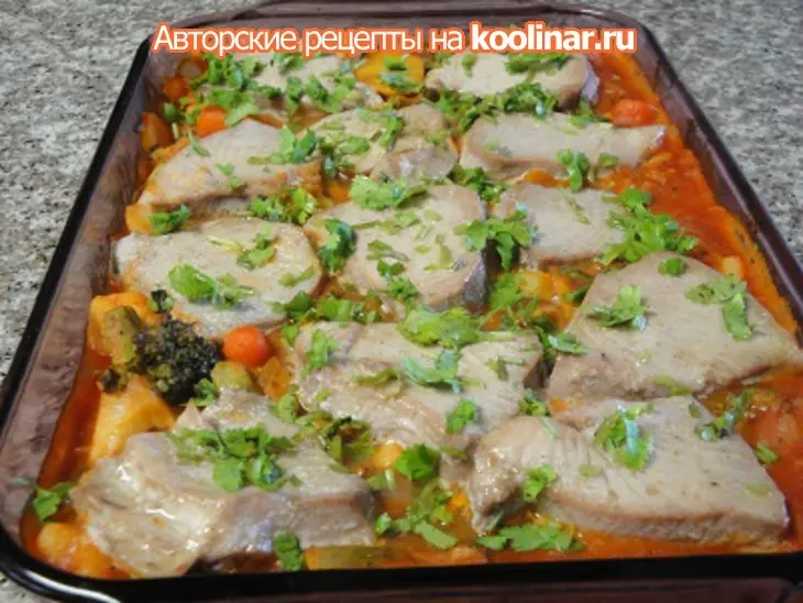Рыба запечёная с овощами: шаг 8
