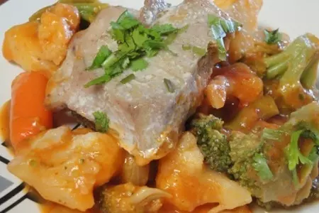 Рыба запечёная с овощами: шаг 9