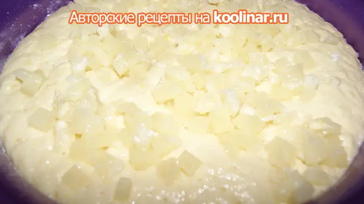 Пасхальный  кулич с ананасом и белым шоколадом: шаг 6