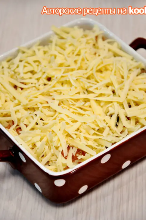 Жульен с семгой и грибами: шаг 5