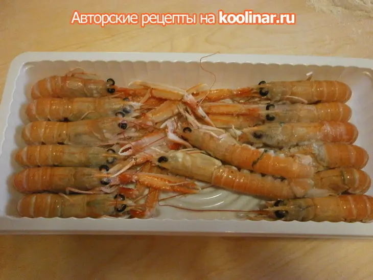 Купол из риса с морскими раками и королевскими креветками: шаг 1