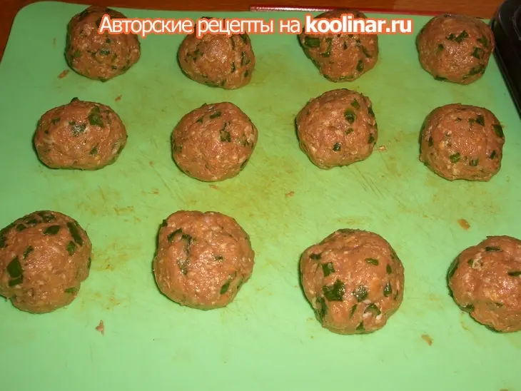 Закуска "фрикаделька в облаках": шаг 2