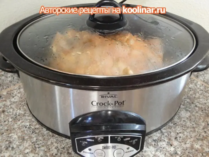 Мясо по гавайски с капустой и рисом: шаг 3