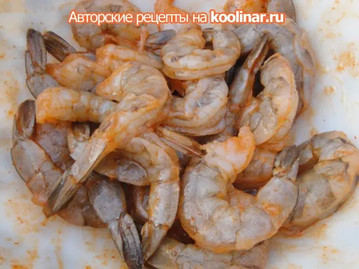 Креветки с овощами да на гриле: шаг 5