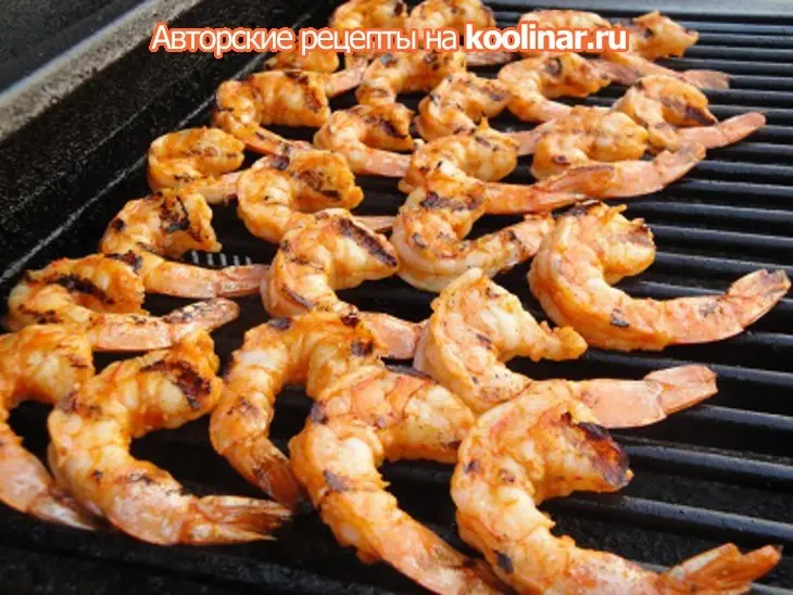 Креветки с овощами да на гриле: шаг 6