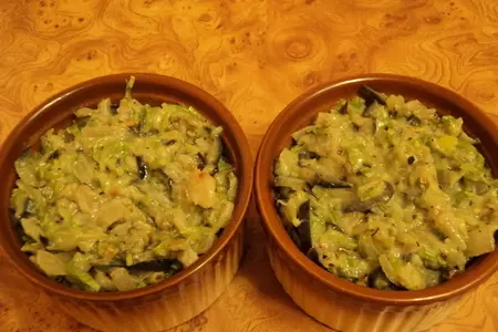 Жульен из кабачков и баклажанов.: шаг 3