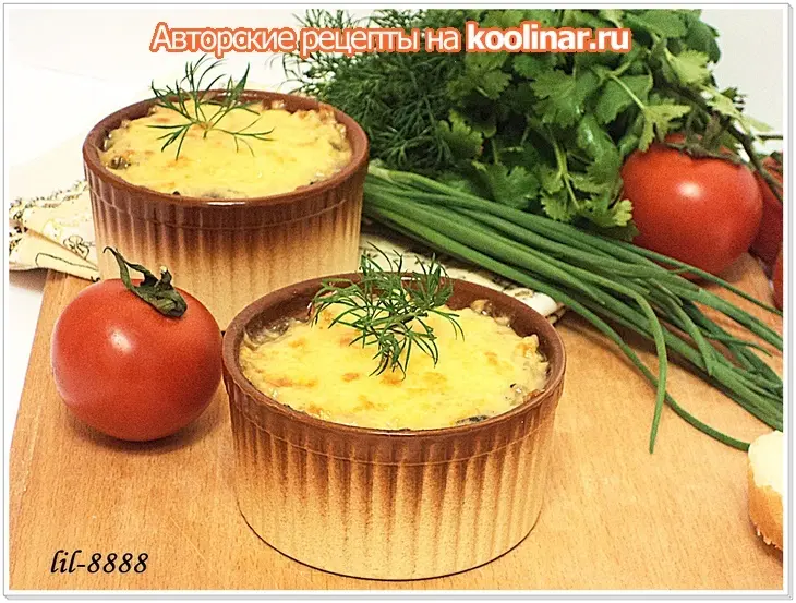 Жульен из кабачков и баклажанов.: шаг 4
