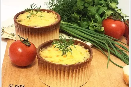 Жульен из кабачков и баклажанов.: шаг 4