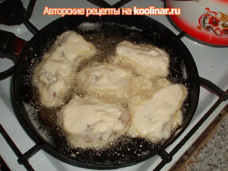 Минтай в кляре: шаг 3