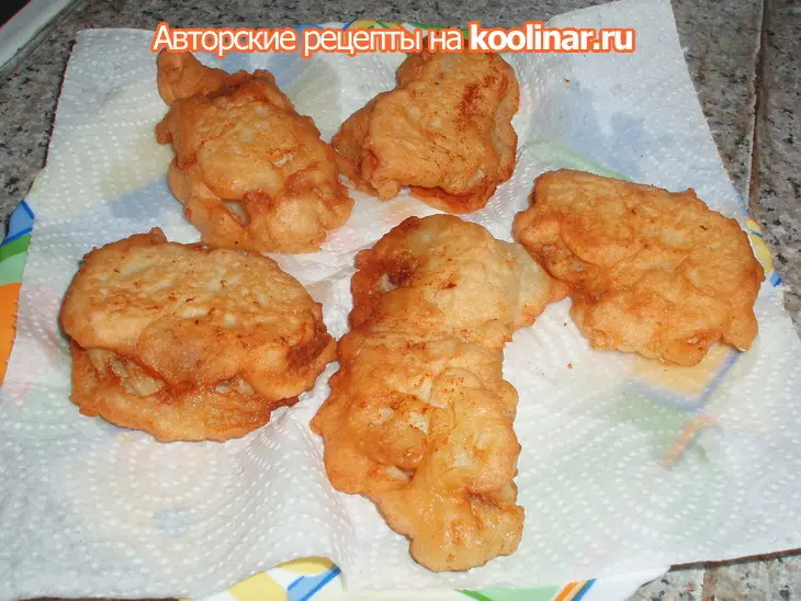 Минтай в кляре: шаг 4
