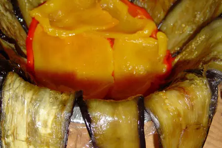 Террин из запеченных перцев, баклажанов и брынзы: шаг 4