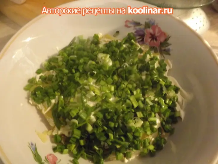 Салат с печенью трески на ужин: шаг 2