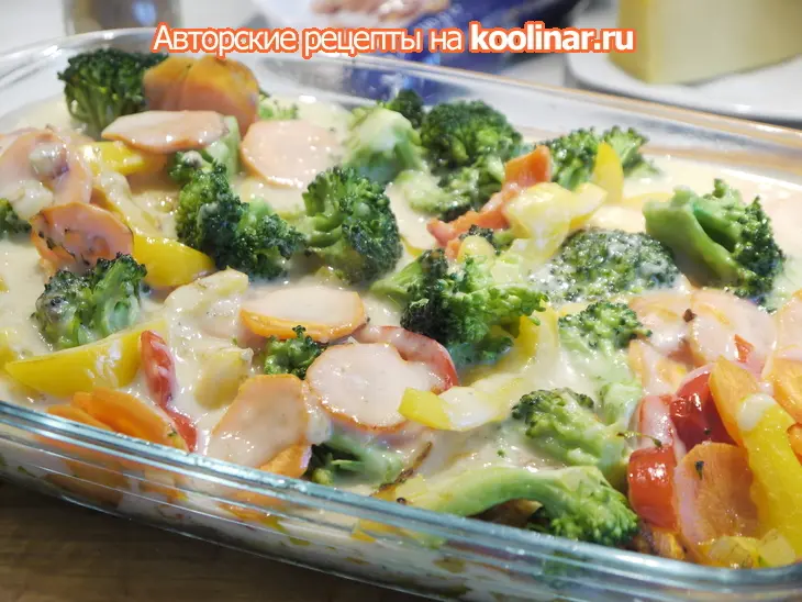 Рыба, запеченная под овощным покрывалом с сырно-ореховой корочкой: шаг 5