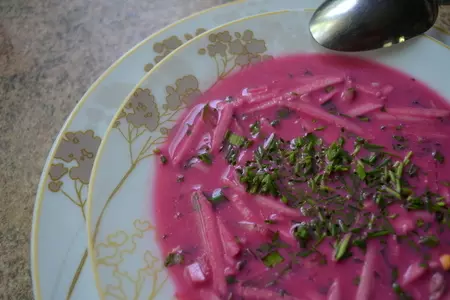 Борщ холодный с яблоками  (фм "книга о вкусной и здоровой пище"): шаг 3