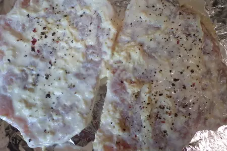Свинина с имбирем запеченная с ананасами, курагой и сыром!: шаг 3