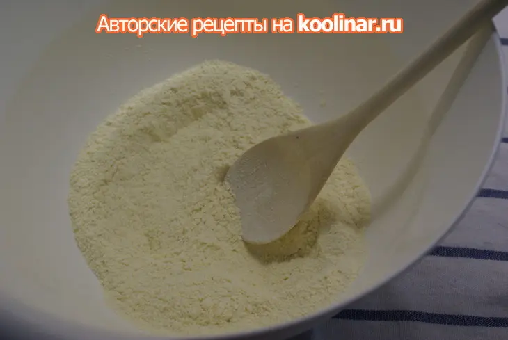 Американские блины с кукурузной мукой: шаг 1