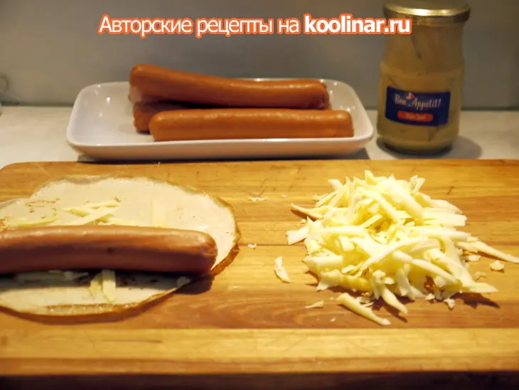 Блины а ля hotdog (идеи для гриля): шаг 1