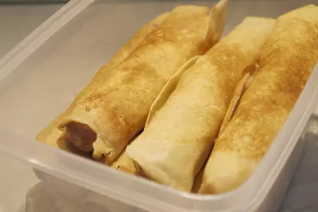 Блины а ля hotdog (идеи для гриля): шаг 3