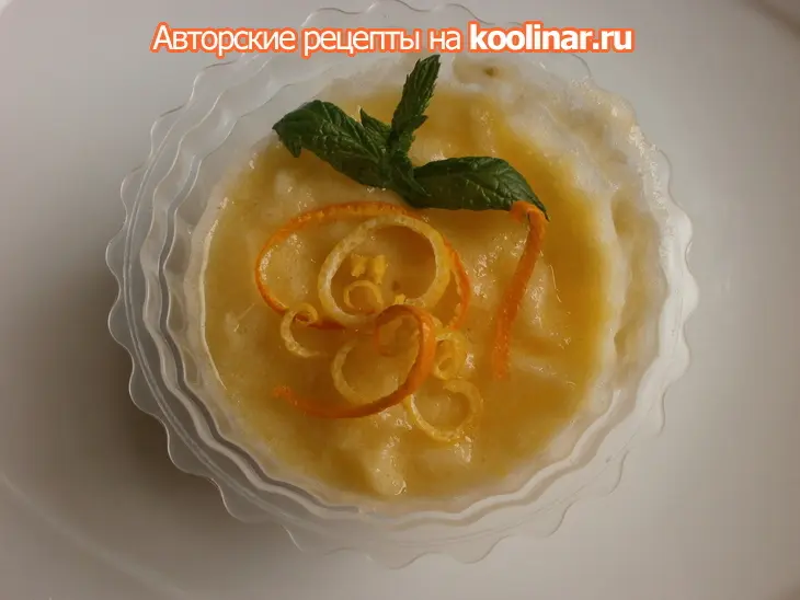 Ананасово - цитрусовый шербет с ликёром.: шаг 8