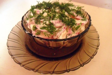 Салат из редиса со сметаной (фм " книга о вкусной и здоровой пище"): шаг 5