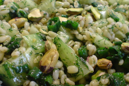 Зелёный салат из булгура: шаг 4