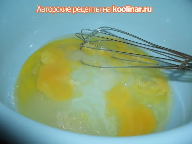 Творожно-фруктовые блины: шаг 1